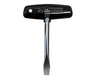 Filmsticks Destornillador ranurado con mango en T de 10 mm con longitud de eje extendida, destornillador de cabeza plana de acero al carbono con barra en T de plástico ABS, ideal para juegos de