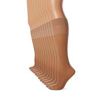 Filodoro 40 Deniers Mini-Media Semi-Transparente, Arena, M/L (Pack de 12) para Mujer