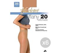 Filodoro Juego de 6 Tiffany 20 TG 3 m Playa-Visone - Medias de Mujer Ropa, Multicolor, única