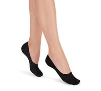 Filodoro Salvamedias de algodón, Black, 39-42 (Pack de 12) Women's