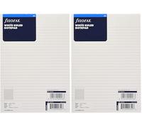 Filofax 342210 - Recambio de agenda (50 hojas, A5), color blanco con impresión en negro (Paquete de 2)