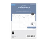 Filofax A5 Mínimo Semana en Dos Páginas Vertical Recambio Diario 2025 Multi