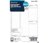 Filofax A5 Professional 1 semana en 2 páginas (en alemán), 2023.