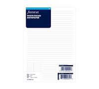 Filofax A5 white ruled notepaper refill