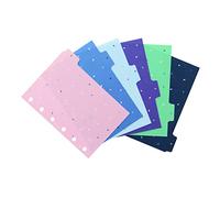 Filofax Accesorio organizador, tamaño de bolsillo, colección de jardín, separadores con pestañas, juego de seis (B132744)