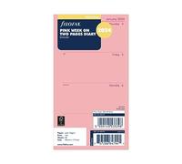Filofax Agenda 2024 con semana personal en dos páginas, color rosa