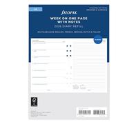 Filofax Agenda 2026 26-68509 de tamaño A5, semana en una página con notas en 5 idiomas