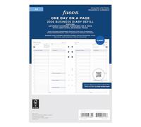 Filofax Agenda 2026 26-68519 para citas en inglés, tamaño A5, día hábil por página