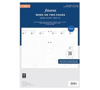 Filofax Agenda 2026 26-68714 de 2026, semana en dos páginas, 5 idiomas