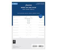 Filofax Agenda 2027 27-68517 de tamaño A5, semana por página, 4 idiomas