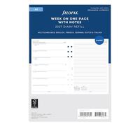 Filofax Agenda 2027, tamaño A5, semana en una página con notas, 27-68509