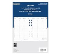 Filofax Agenda A5 Multi 1 semana en 2 páginas en alemán 2027