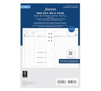 Filofax Agenda de citas en inglés tamaño A5, día hábil por página, 2025