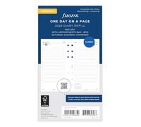 Filofax Agenda personal 26-68441, día por página para citas en inglés 2026