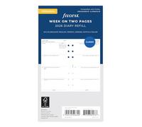 Filofax Agenda personal semanal en dos páginas 5 idiomas 2026 26-68427