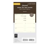 Filofax Agenda personal semanal en dos páginas de algodón crema 2027 27-68424