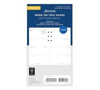 Filofax Agenda personal semanal en dos páginas en inglés domingo de inicio de 2027 27-68419