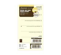 Filofax Agenda personal semanal por página 5 idiomas de algodón crema 2024