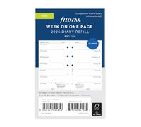 Filofax Agenda semanal por página 2026 en inglés 26-68126