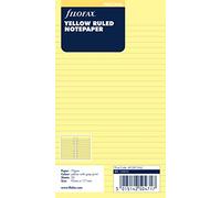 Filofax - Bloc de notas, pequeño formato, hojas con líneas, color amarillo