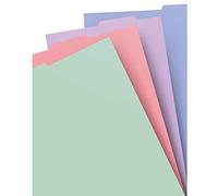 Filofax Classic Filofax Pastels - Recambio para cuaderno, tamaño A4, 4 pestañas, varios colores