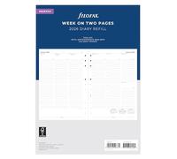 Filofax Deskfax 26-68612 - Agenda semanal en dos páginas con citas en inglés 2026