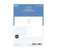 Filofax Gestión Mínima de Proyectos A5, 56 Hojas, Papel Blanco 80g/m², Compatible con Organizadores A5 y Portapapeles