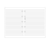 Filofax Mini rayas blanco (b513008)