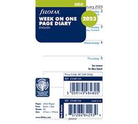 Filofax Mini semana por página en inglés 2023 diario