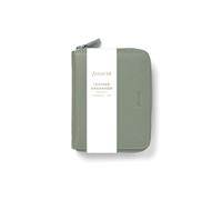 Filofax Organizador compacto de bolsillo Norfolk con cremallera, color salvia