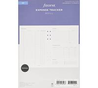 Filofax Organizador de almacenamiento para seguimiento de Expense Tracker Refill - A5