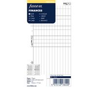 Filofax Personal Finances - Recambio para agenda de anillas, diseño de registro de gastos e ingresos
