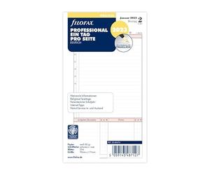 Filofax Personal Professional 1 día en 1 página (alemán) 2023