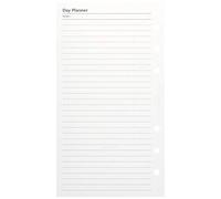 Filofax Personal - Recambio para agenda de anillas (en inglés), diseño de agenda diaria sin fecha