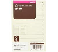 Filofax Personal - Recambio para agenda de anillas, hoja de tareas, color crema (en inglés)