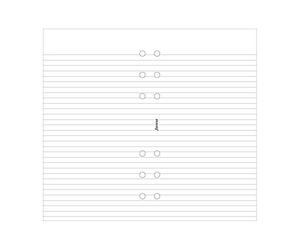 Filofax Personal - Recambio para agenda de anillas, hojas rayadas para notas, paquete de oferta, color blanco