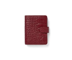 Filofax Pocket Classic - Organizador de cocodrilo, color cereza