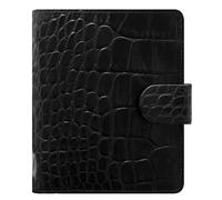Filofax Pocket Classic - Organizador de cocodrilo, color ébano