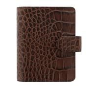 Filofax Pocket Classic - Organizador de cocodrilos, color castaño