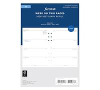 Filofax Recambio de agenda A5 semanal en dos páginas de mediados del año 26 de agosto al 27 de julio 27-68562