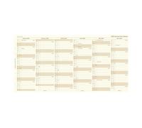 Filofax Recambio de agenda de calendario, tamaño A5, planificador anual vertical, papel crema de algodón, inglés, 2026 (C68508-26)