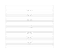 Filofax - Recambio de hojas para agenda, color blanco rayas) (b132210)
