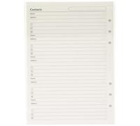 Filofax - Recambio de hojas para agenda (tamaño A5)