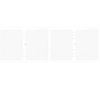 Filofax - Recambio de hojas para archivador (tamaño A5, cuadriculadas), color blanco (Paquete de 2)