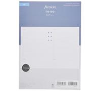 Filofax Recambio de tareas pendientes con entrada, A5, 132863, blanco