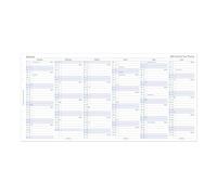 Filofax Recambio para calendario, tamaño A5, planificador anual vertical, papel blanco, inglés, 2026 (C68501-26)