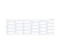 Filofax Recambio para calendario, tamaño personal/compacto, planificador anual vertical, papel blanco, inglés, 2026 (C68402-26)