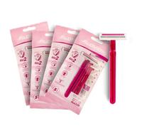 Filomatic Filo2 BodyDepil - 4 Bolsas de 5 Maquinillas Desechables para Mujer | 2 Hojas de Alto Rendimiento, Banda Lubricante con Aloe y Vitamina E, Fácil Limpieza, Para Depilación (4 Pack de 5)