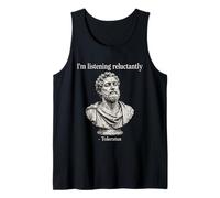 Filosofía Antigua Escuchar a regañadientes Humor Camiseta sin Mangas