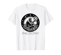 Filosofía Camiseta gráfica económica, Hombre, Blanco, S